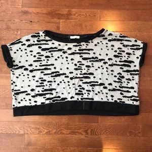 Crop top (looks wider in pic than when worn)